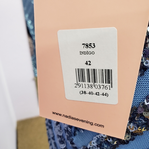 Nadias Blue sequin formal - Picture 4 of 8